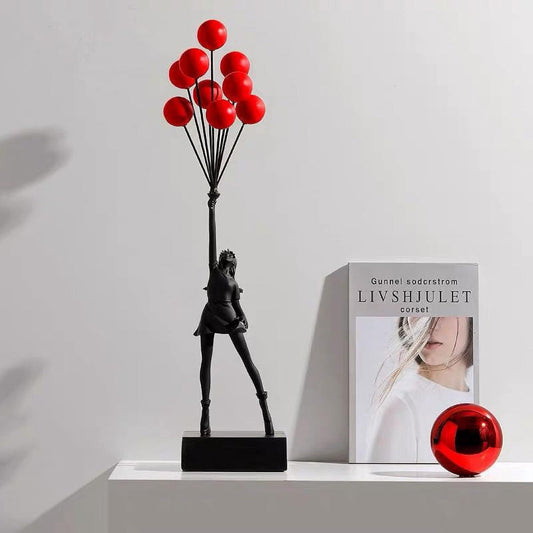 Colorful Female Figurine Balloon Art Home Decoration - Fesara