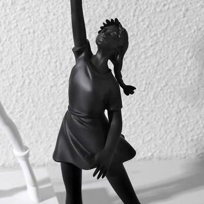 Colorful Female Figurine Balloon Art Home Decoration