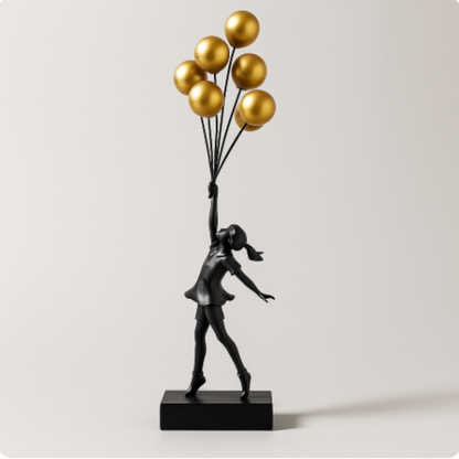 Colorful Female Figurine Balloon Art Home Decoration