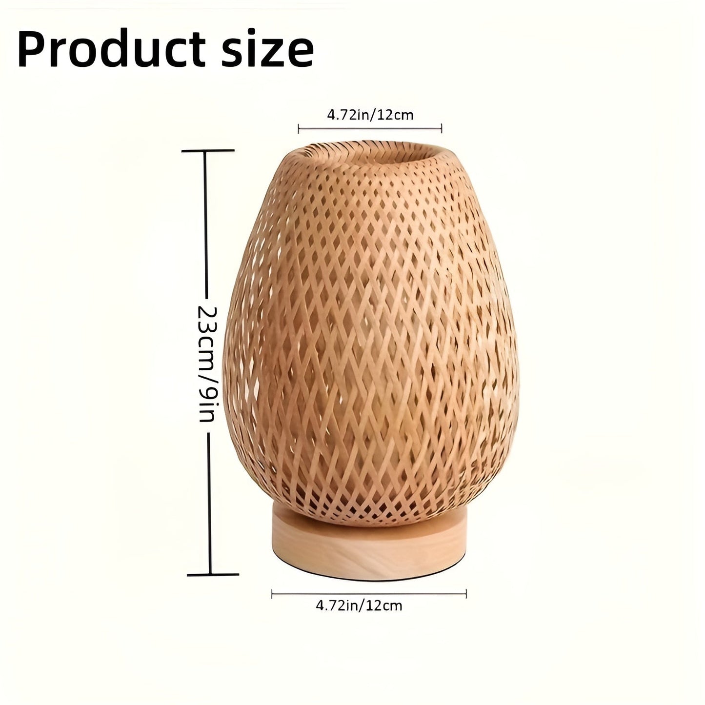 Eco Friendly Bamboo Desk Lamp with USB Port