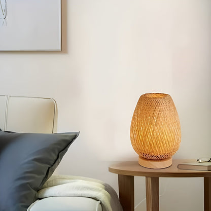 Eco Friendly Bamboo Desk Lamp with USB Port