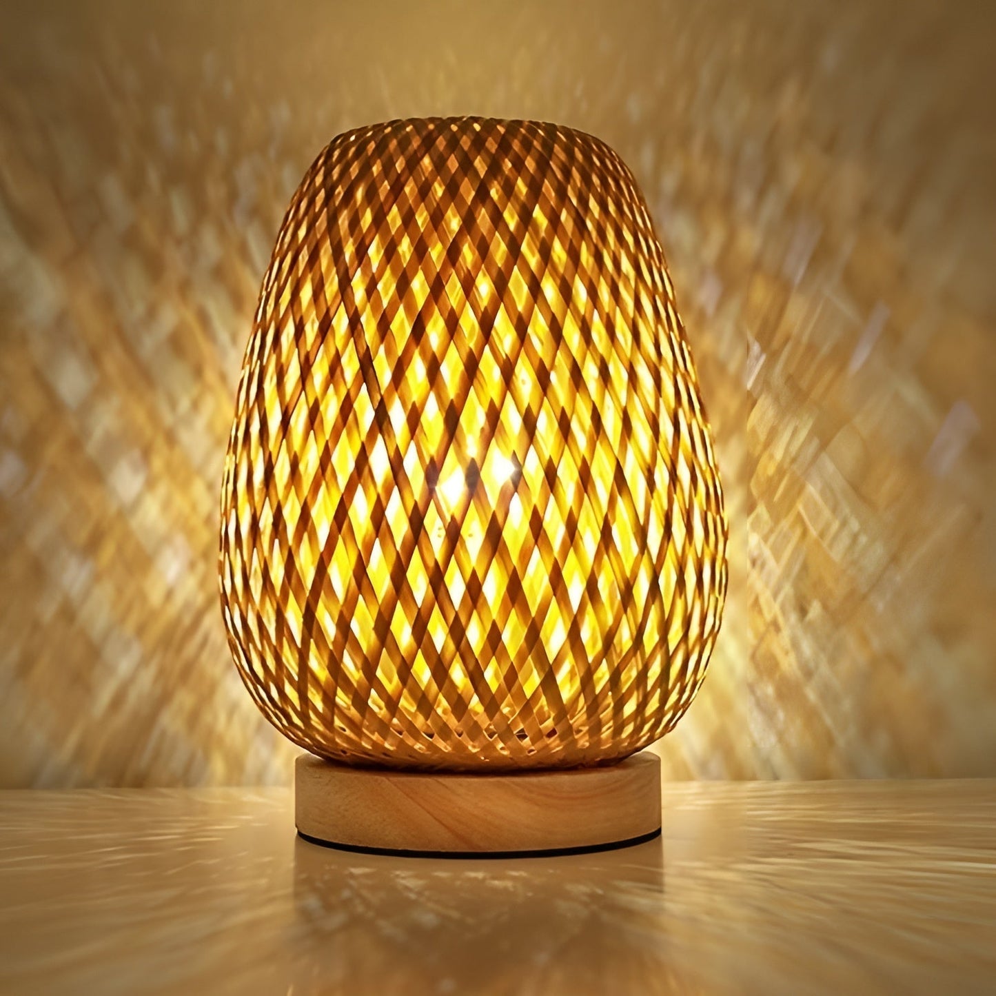 Eco Friendly Bamboo Desk Lamp with USB Port - Fesara