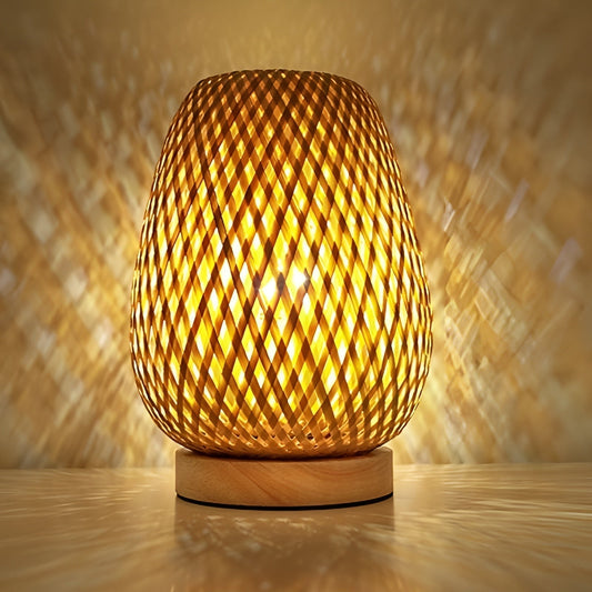 Eco Friendly Bamboo Desk Lamp with USB Port - Fesara