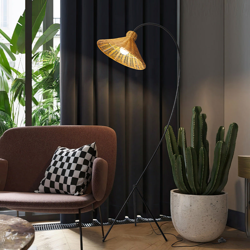 Bamboo Shade Floor Lamp 2