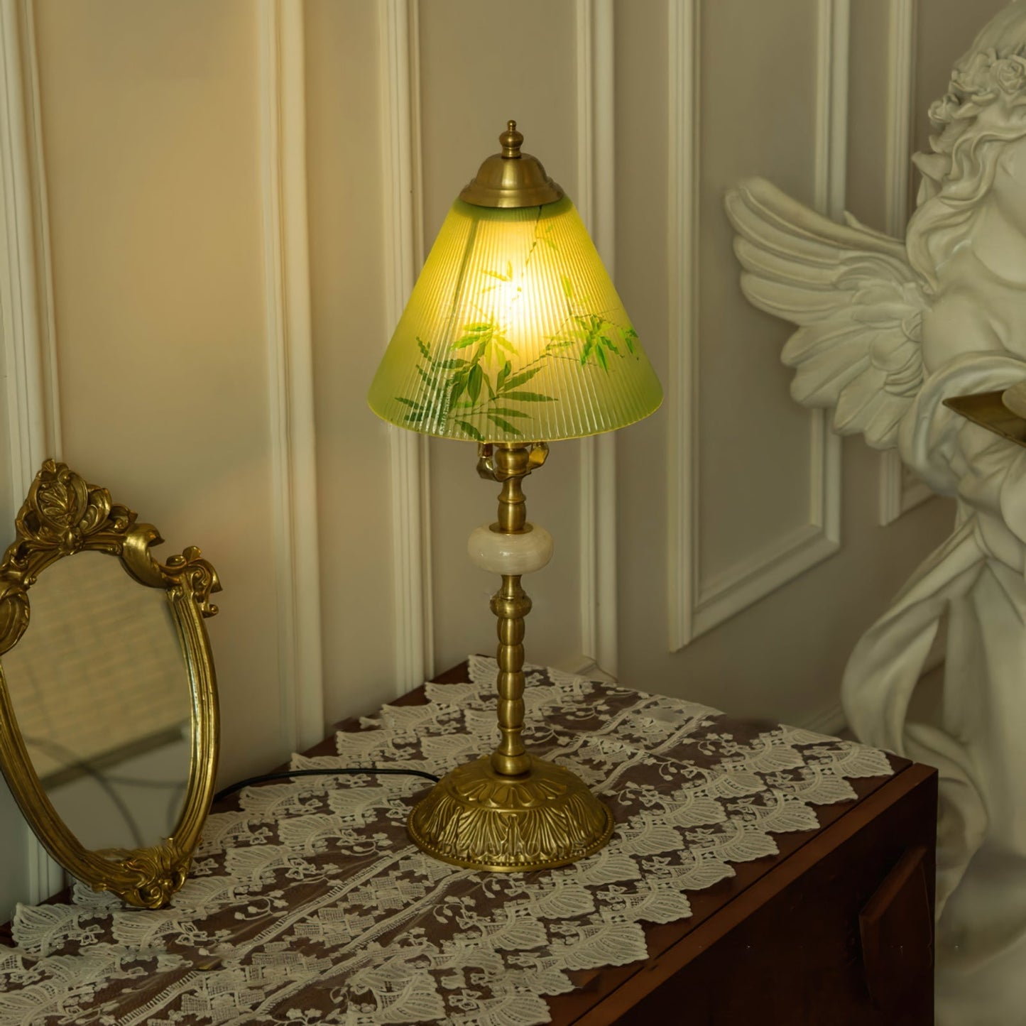 Elegant Wooden Desk Lamp