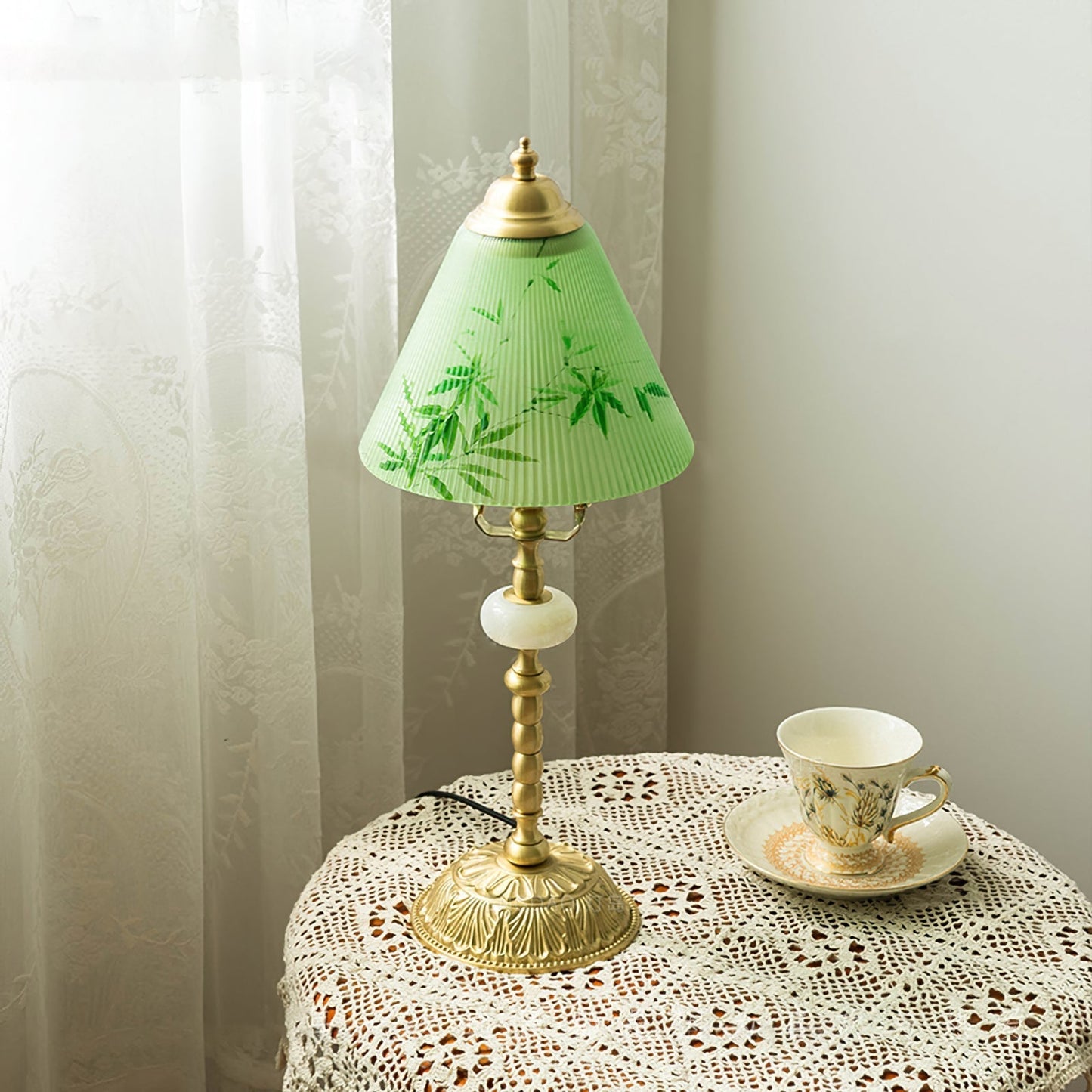 Elegant Wooden Desk Lamp