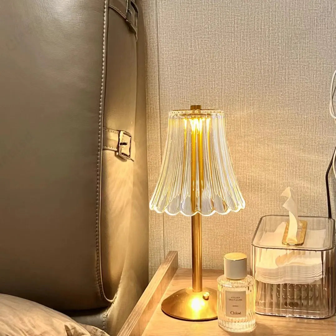 Luxury Crystal Wireless Desk Lamp
