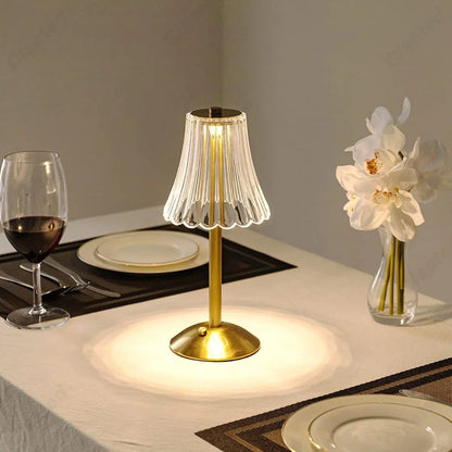 Luxury Crystal Wireless Desk Lamp