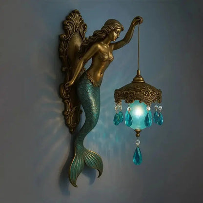 Luxurious Coastal Mermaid Wall Lamp - Fesara