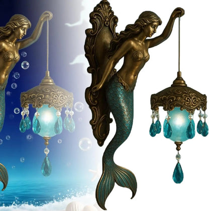 Luxurious Coastal Mermaid Wall Lamp