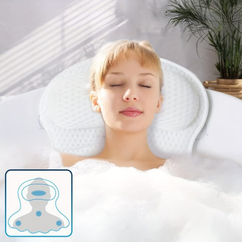 Comfortable Mesh Bath Spa Pillow Cushion