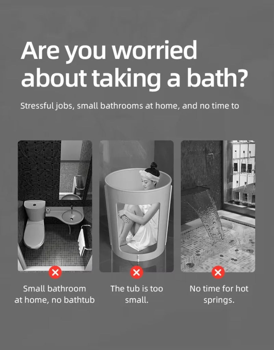 Bathora | Portable Adult Bath Tub – Easy-Fill Freestanding Spa Tub for Home & Travel 7