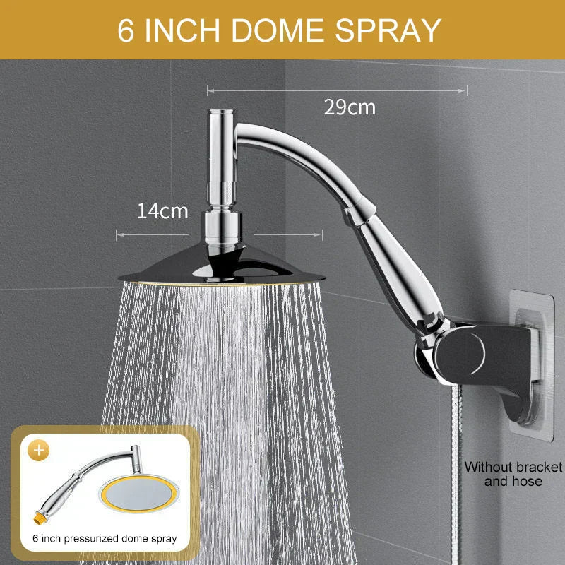 Luxury Low Flow Rain Shower Head for Home Spa