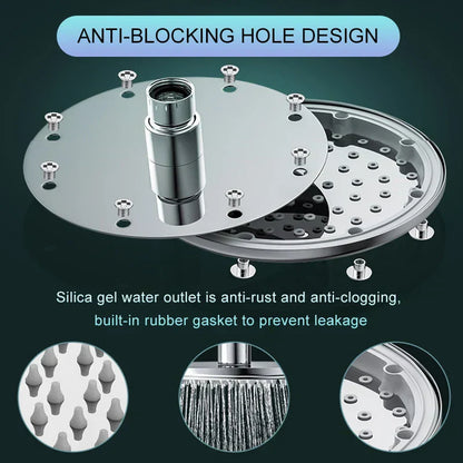Luxury Low Flow Rain Shower Head for Home Spa