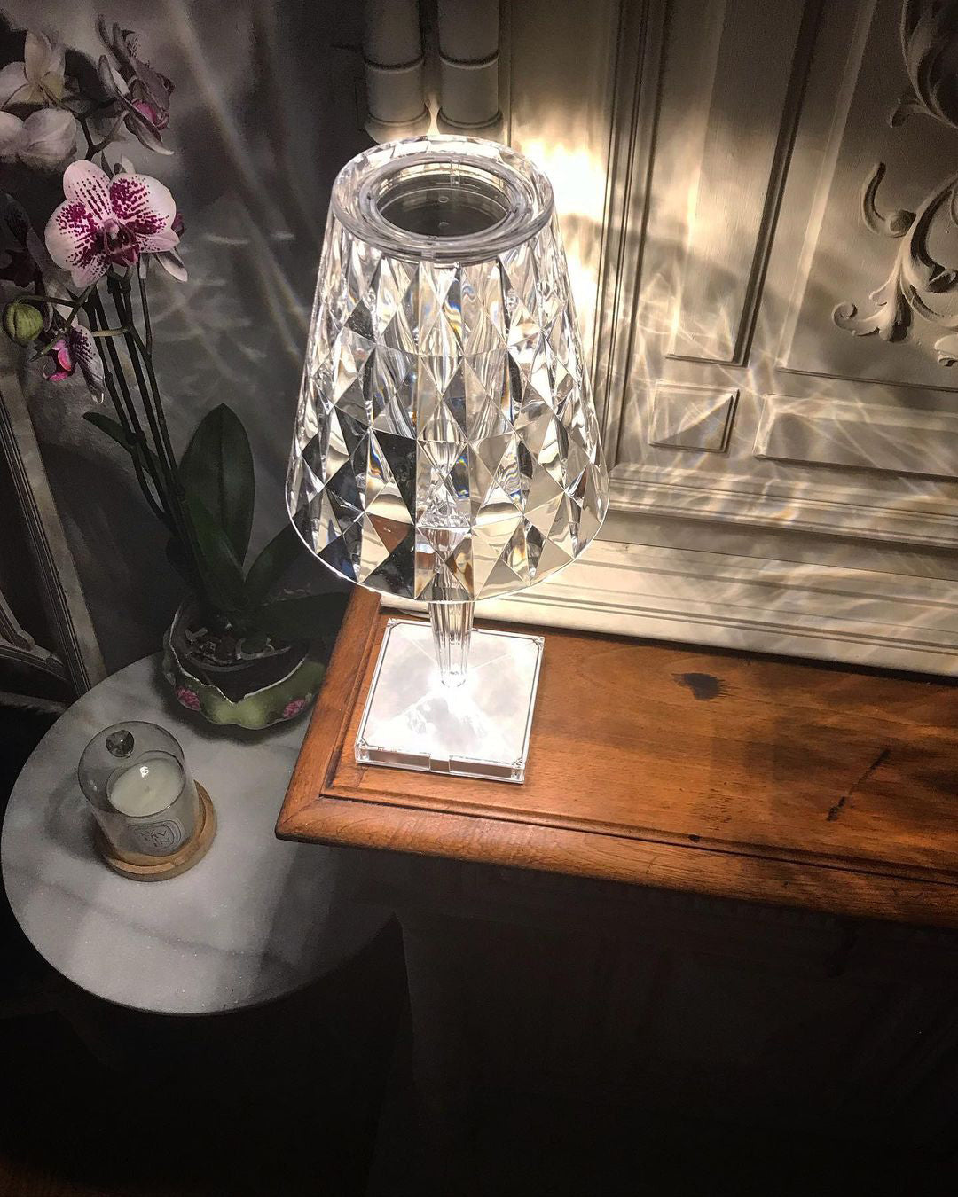 Stylish LED Table Lamp with Glam Glow