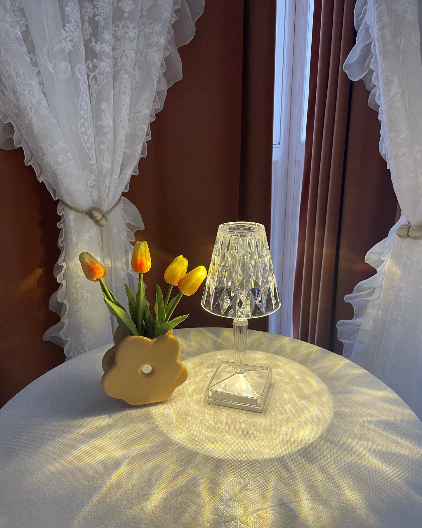 Stylish LED Table Lamp with Glam Glow