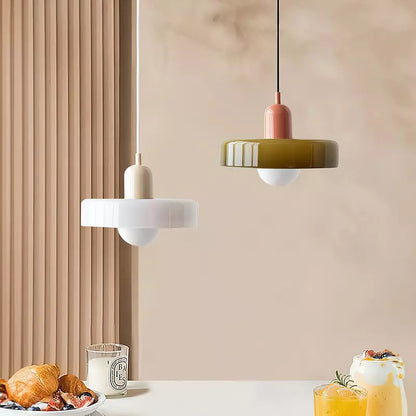 Vibrant Glass Hanging Light