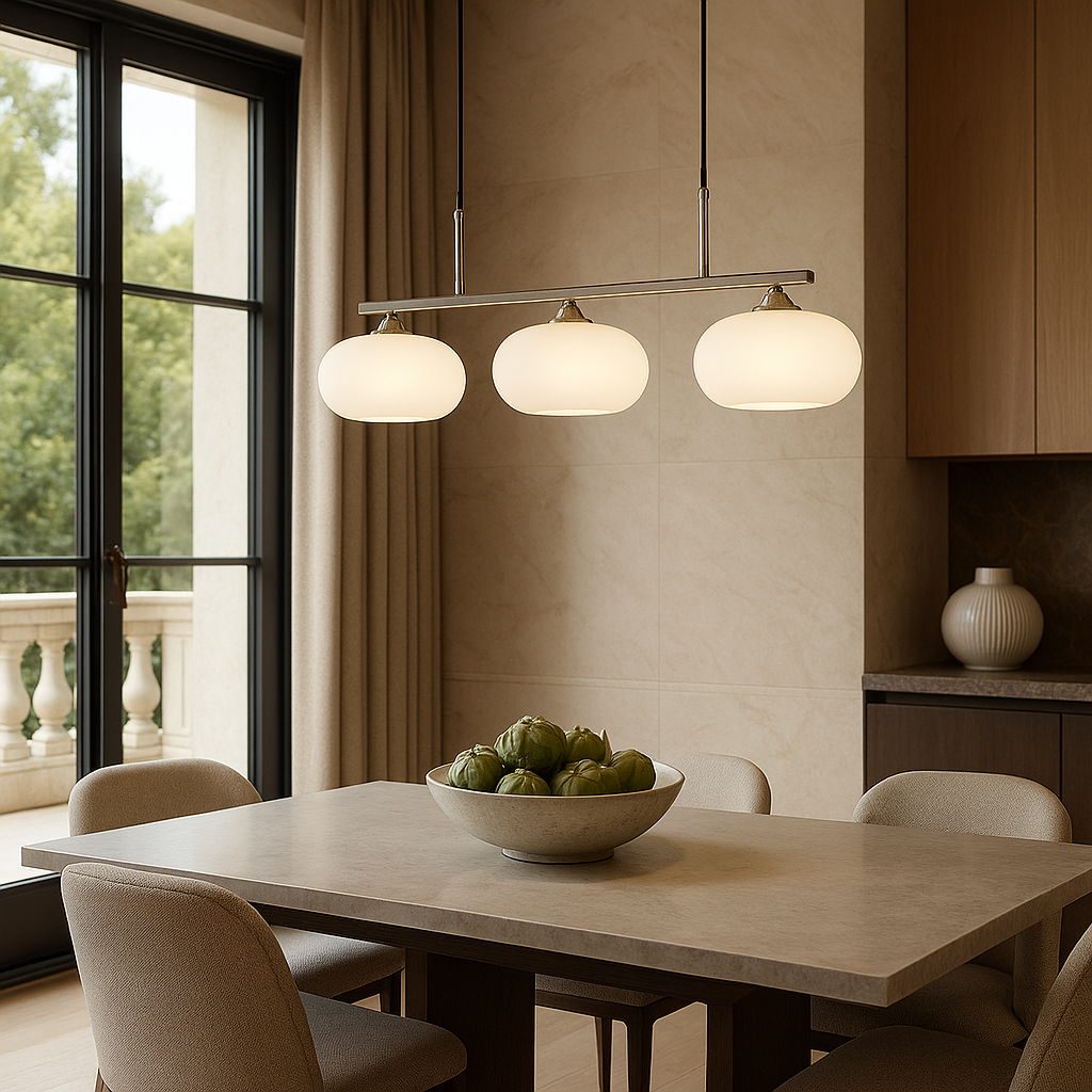 Bauhaus 3-head pendant lamp 4