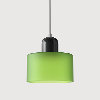 Sleek Glass Cylinder Pendant LED Light Fixture
