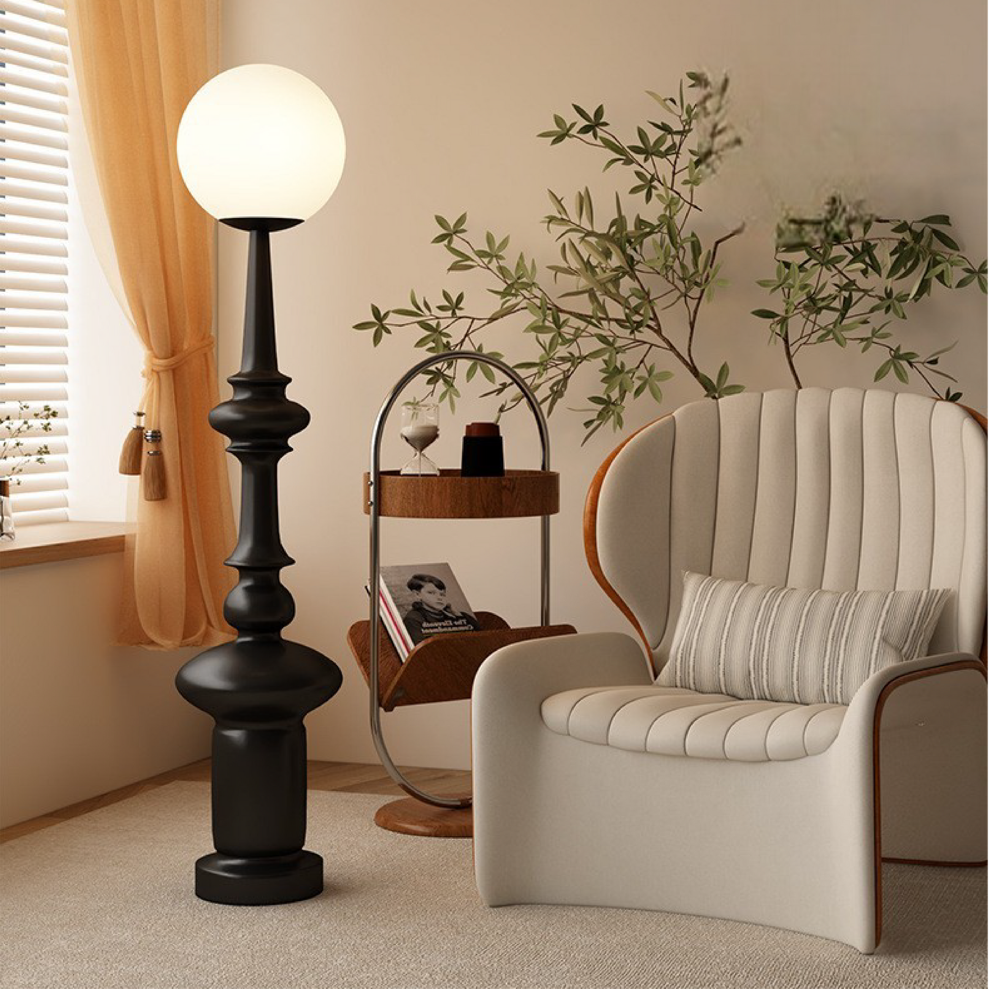 Bauhaus black floor lamp 3