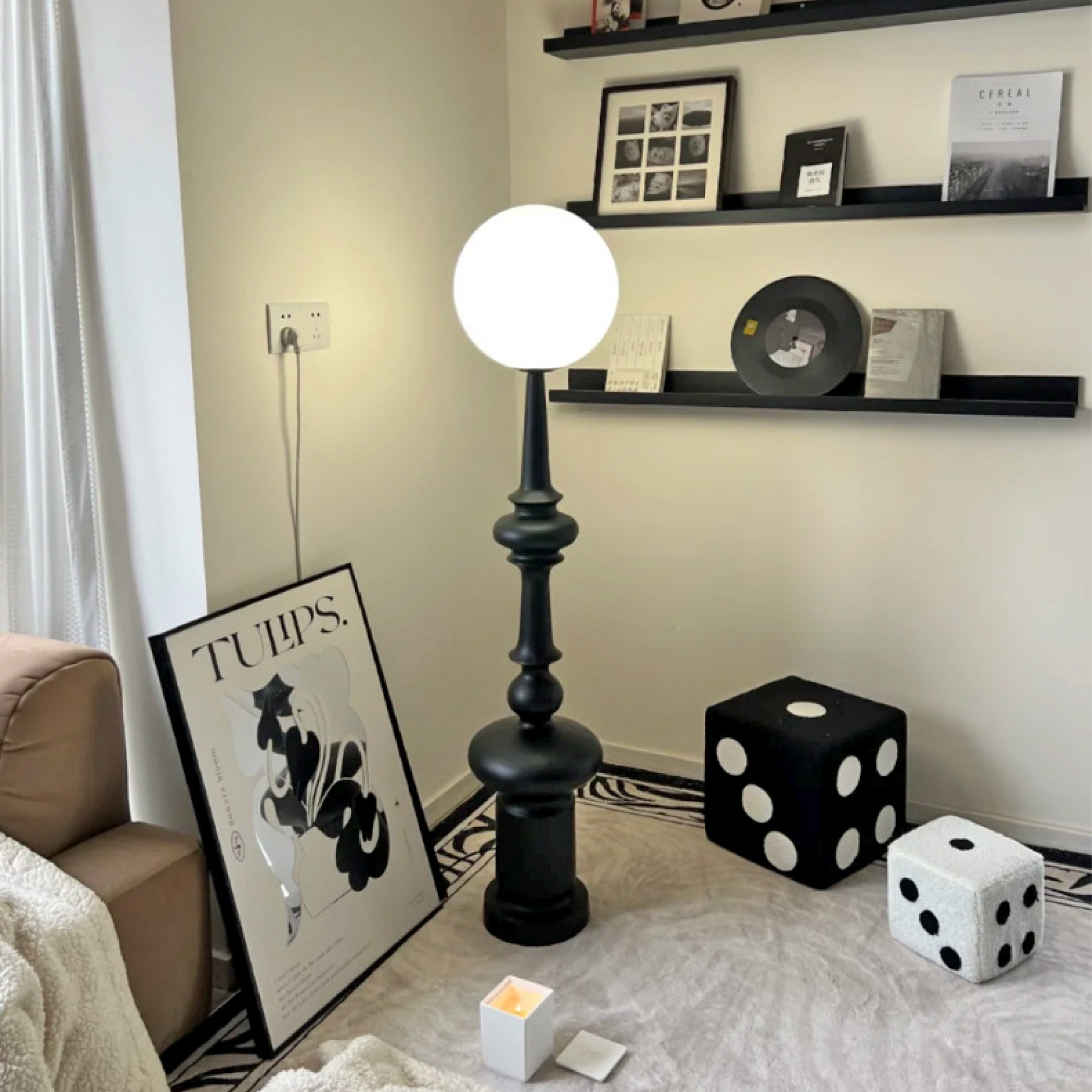 Bauhaus black floor lamp 4