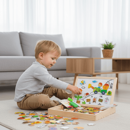 BeechCreative | Versatile Eco-Friendly 2-in-1 Magnetic Chalkboard for Kids 1