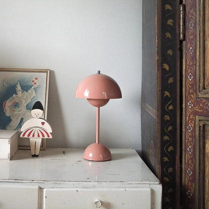 Vintage Floral Portable Table Lamp