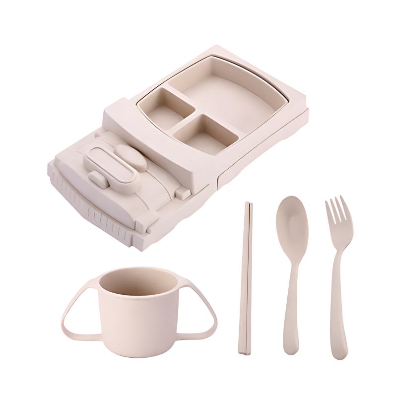 Kids' Stainless Steel Dinner Set