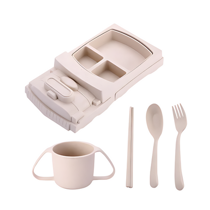 Kids' Stainless Steel Dinner Set