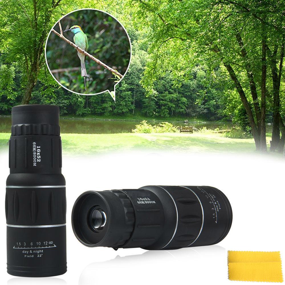 Compact 16x52 Zoom Monocular Telescope Binoculars - Fesara