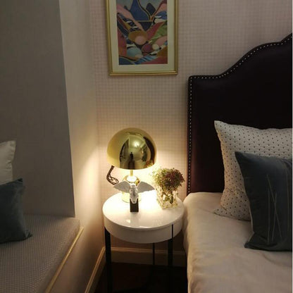 Stylish Round Table Lamp Clock