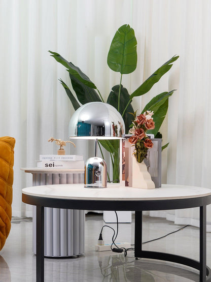 Stylish Round Table Lamp Clock
