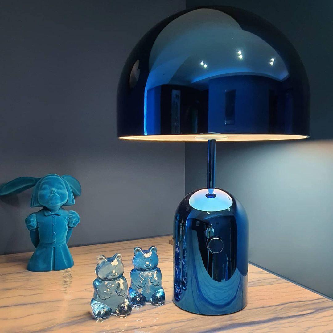 Stylish Round Table Lamp Clock