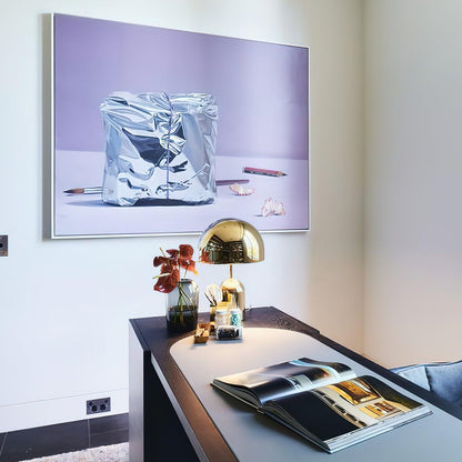 Sleek Silver Desk Lamp