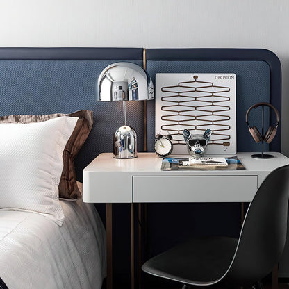 Sleek Silver Desk Lamp