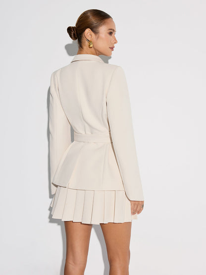 Belted Cinched Waist Blazer 3