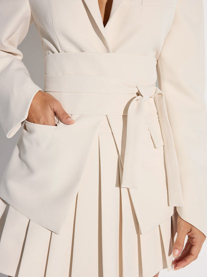 Belted Cinched Waist Blazer 5