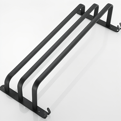 Sleek Wall Mount Bathroom Shelf with Towel Bar
