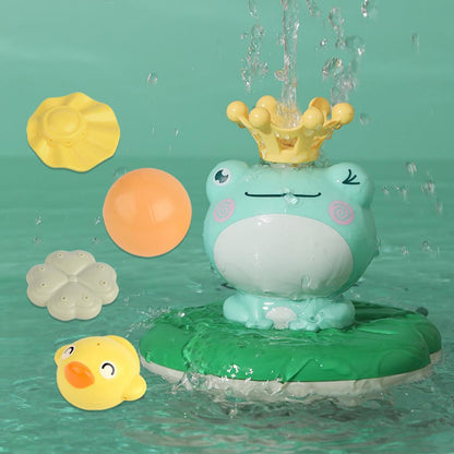 Fun Frog Bath Toy with Sprinkler for Kids