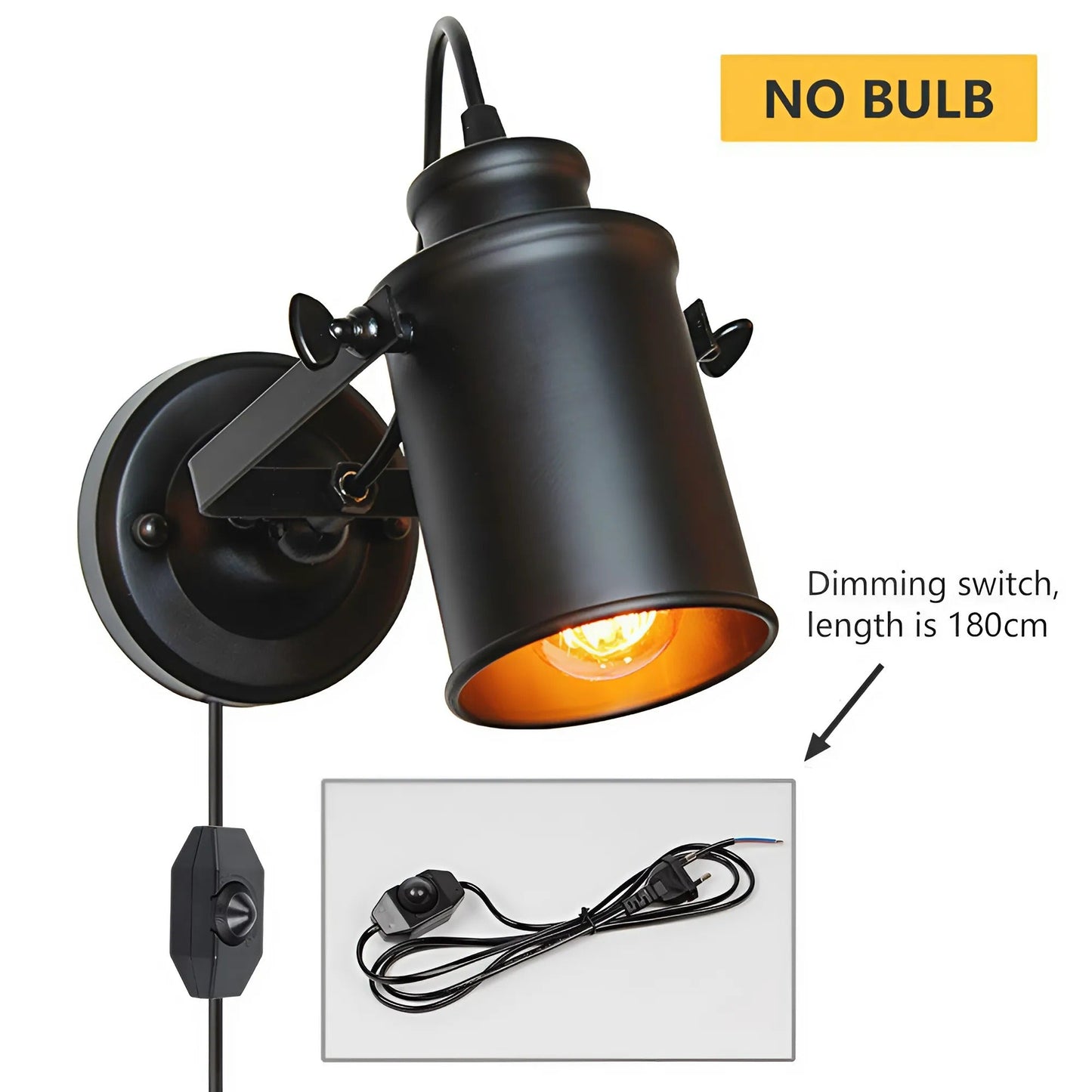 Retro Metal Wall Light Fixture