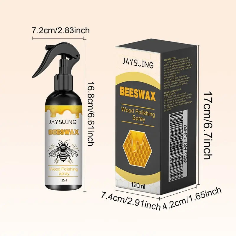 Wood Furniture Polish Spray - Natural Long Lasting Shine