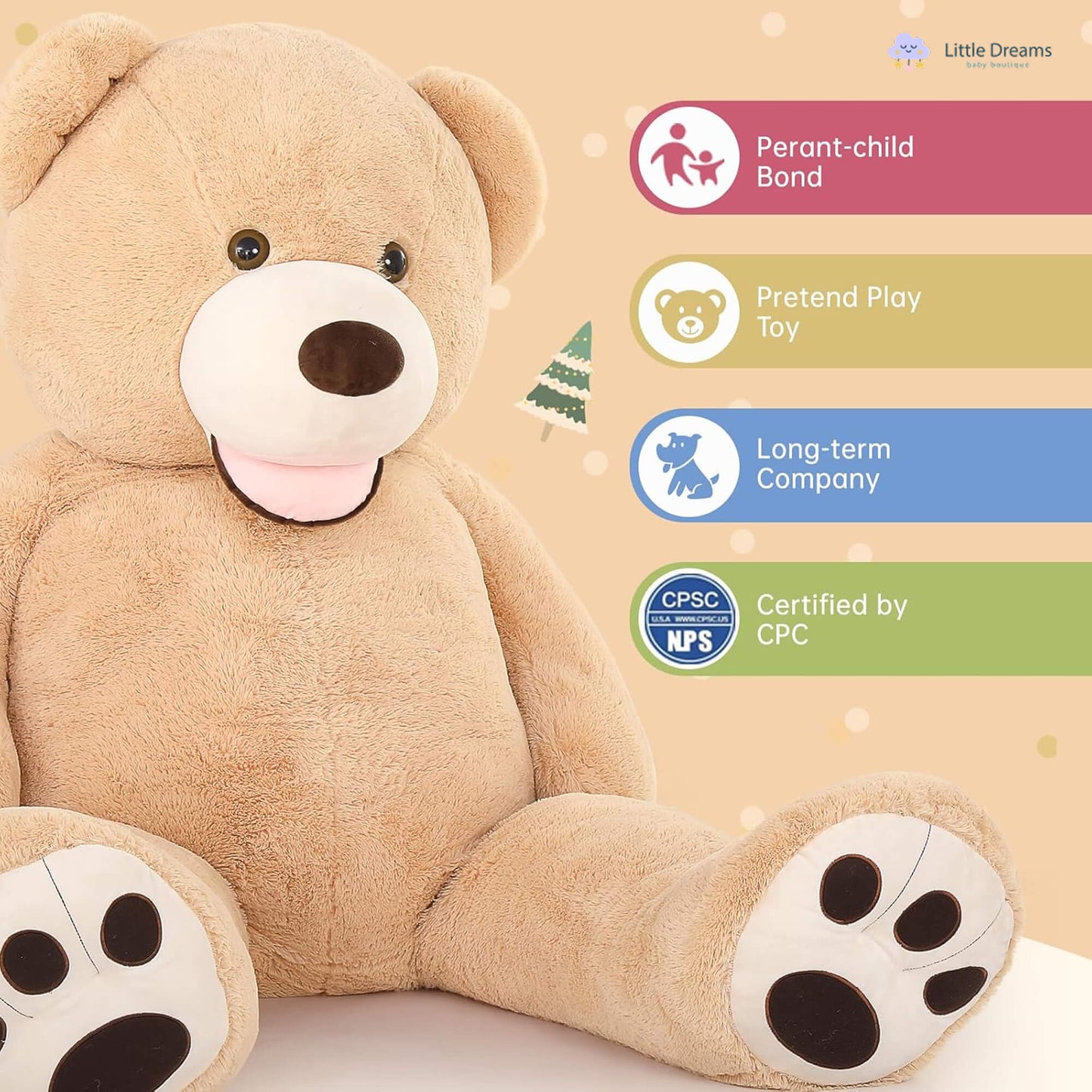 Large Plush Teddy Bear