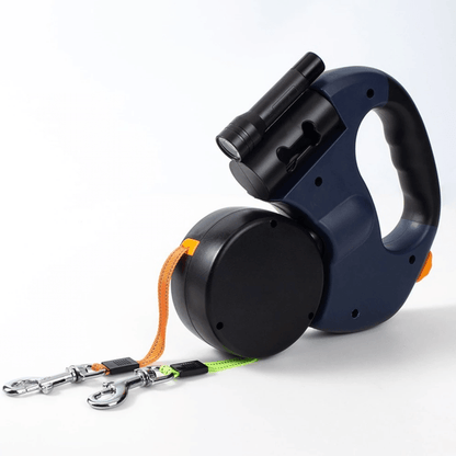 Comfortable Dual Dog Leash with Anti Tangle Clip - Fesara