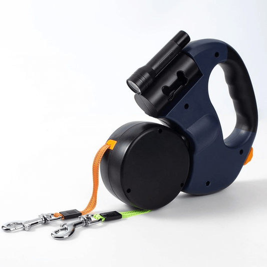 Comfortable Dual Dog Leash with Anti Tangle Clip - Fesara