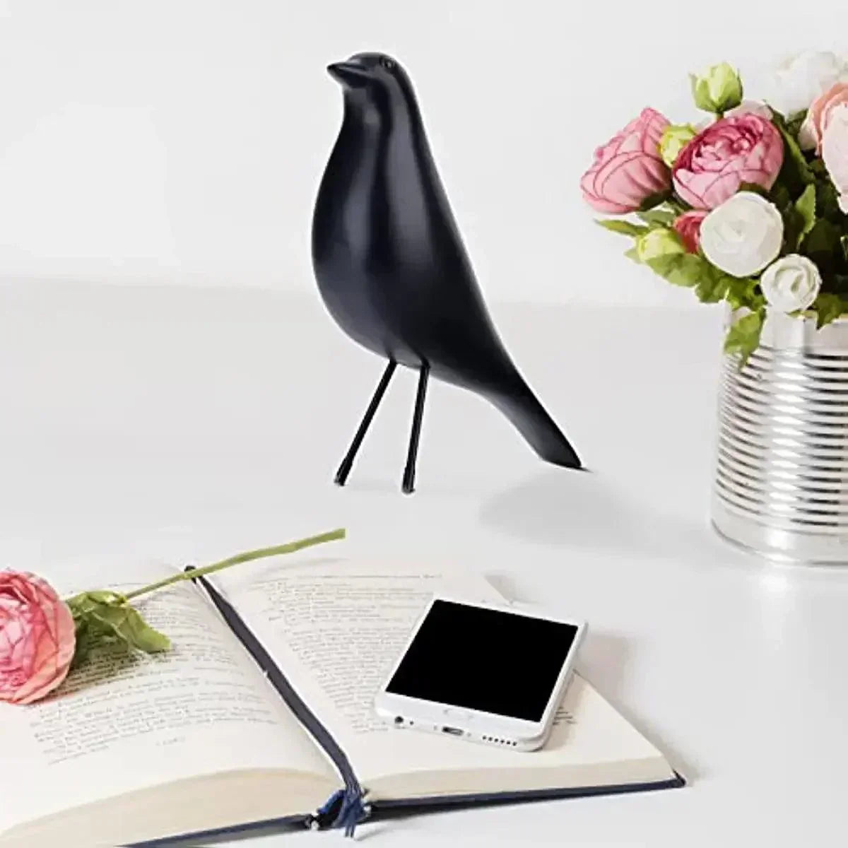 Simple Bird Figurine - Stylish Home Office Decoration - Fesara