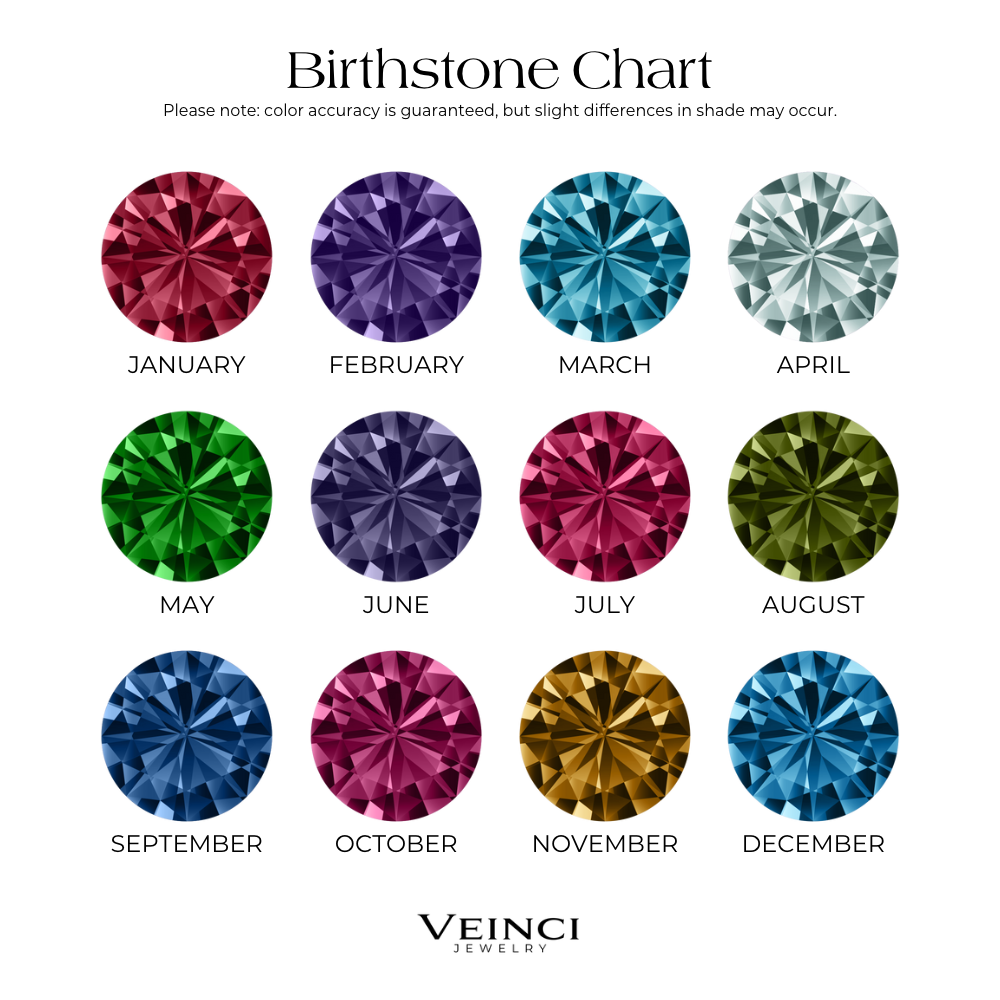 Eternal Love Birthstone Heart Necklace Set