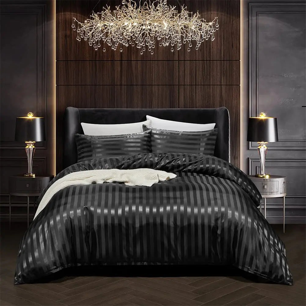 Soft Satin Duvet Cover Set for Bedroom Luxury