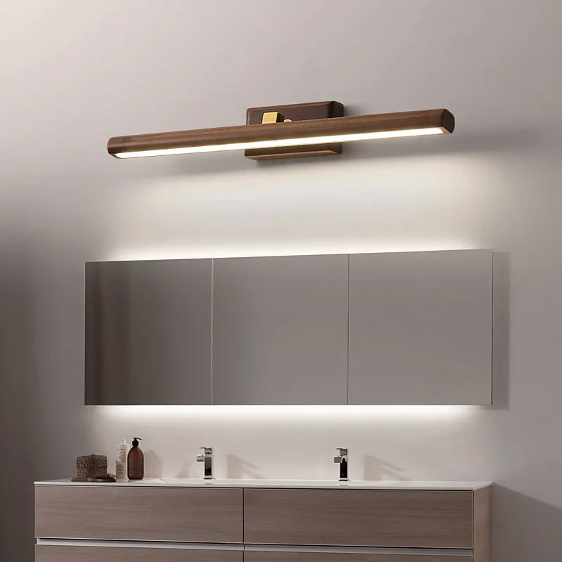 Dark Wood Table Lamp