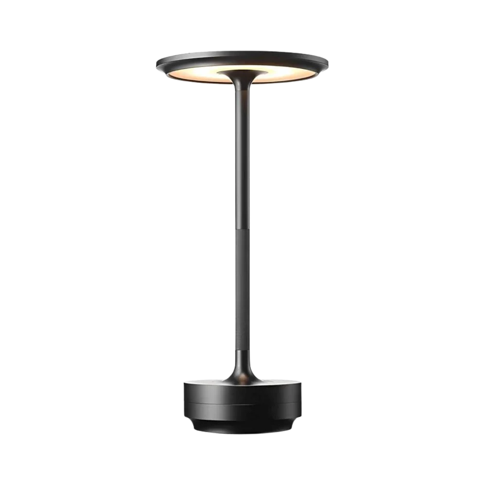 Stylish Gold Metal Desk Lamp with USB Recharge