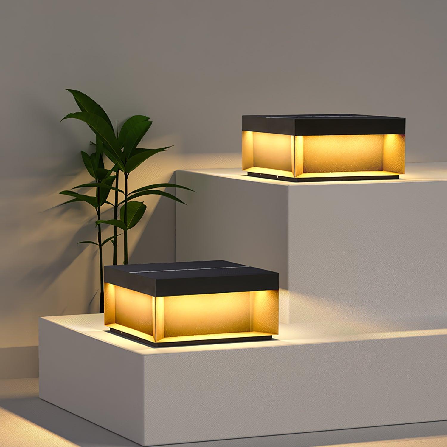 Solar-Powered Outdoor Post Light - Waterproof IP65 Landscape Lighting-3